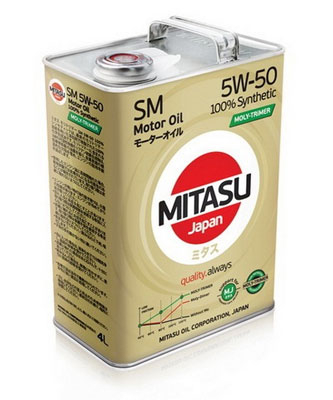 Моторное масло Mitasu MOLY-TRiMER SM 5W-50 4л