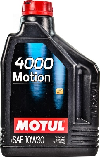 Масло моторное Motul 4000 MOTION 10W-30, 2л 100333