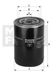 Фильтр масляный Mann                W 114580