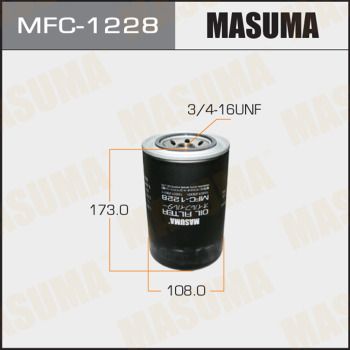 Фильтр масляный Masuma                MFC-1228