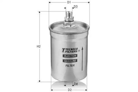 Фильтр топливный  filters Tecneco                IN91