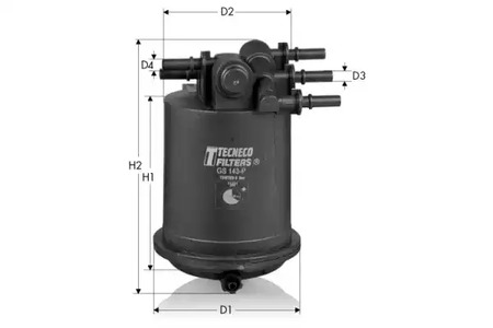 Фильтр топливный Tecneco                GS143P