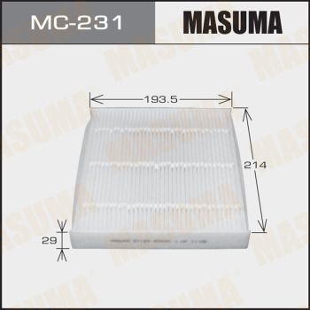 Фильтр салона стандарт Masuma                MC231