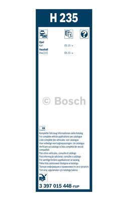 Щетка стеклоочистителя задняя Bosch                3 397 015 448