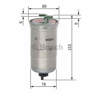 Фильтр топливный Bosch                0 450 906 172